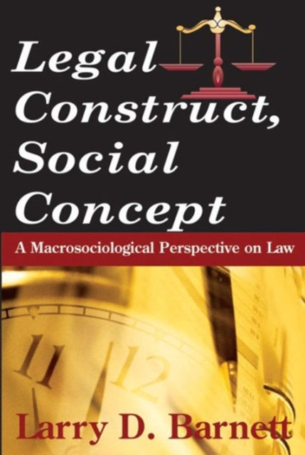 Book cover of: Legal Construct, Social Concept