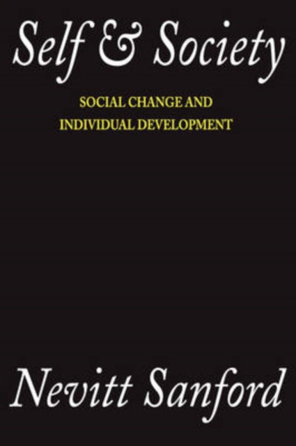 Book cover of: Self and Society. By: Nevitt Sanford