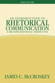 Book cover of: Introduction to Rhetorical Communication. By: James C. McCroskey