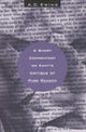 Book cover of: Short Commentary on Kant's Critique of Pure Reason. By: Ewing, A. C.