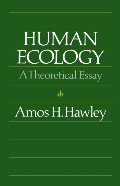 Book cover of: Human Ecology