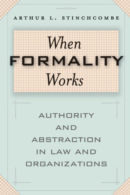 Book cover of: When Formality Works