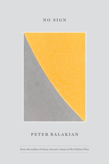 Book cover of: No Sign. By: Peter Balakian