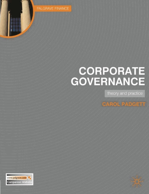 Book cover of: Corporate Governance. By: Carol Padgett