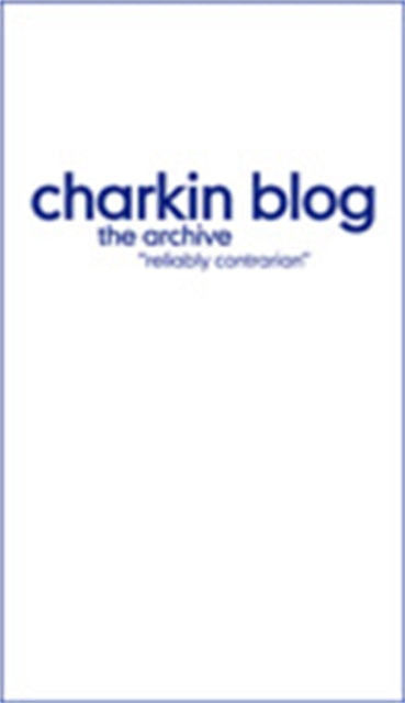 Book cover of: Charkin Blog. By: Richard Charkin