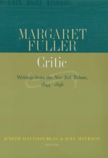 Book cover of: Margaret Fuller, Critic
