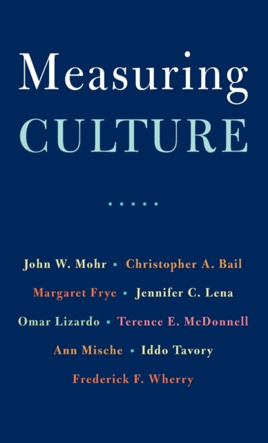 Book cover of: Measuring Culture. By: John W. Mohr