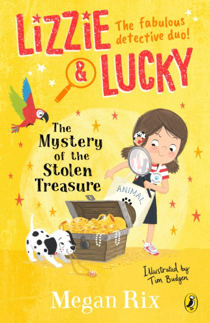 Book cover of: Lizzie and Lucky: The Mystery of the Stolen Treasure. By: Megan Rix