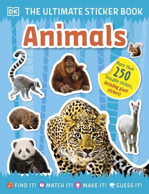 Book cover of: Ultimate Sticker Book Animals. By: DK Publishing