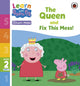 Book cover of: Learn with Peppa Phonics Level 2 Book 3 – The Queen and Fix This Mess! (Phonics Reader). By: Peppa Pig