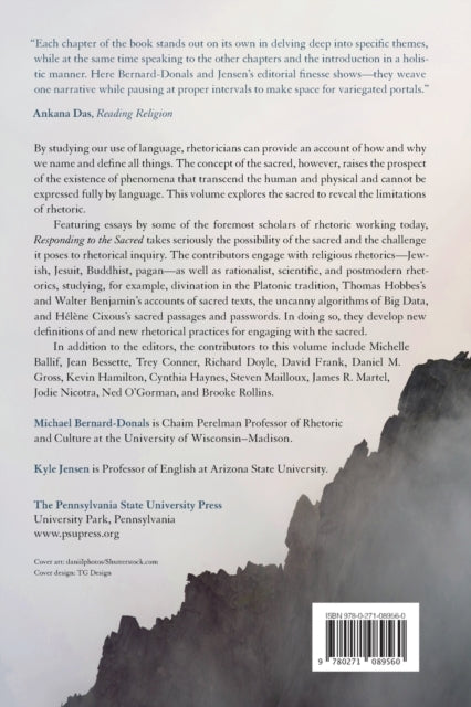 Book cover of: Responding to the Sacred. By: Michael Bernard-Donals