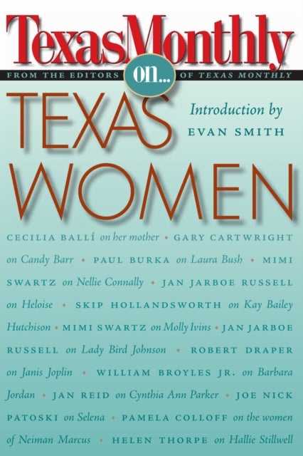 Book cover of: Texas Monthly on . . .