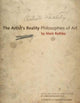 Artist's Reality, Philosophies of Art 9780300269871 Mark Rothko