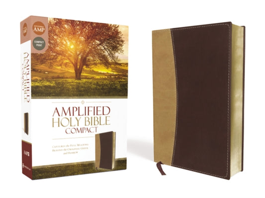 Book cover of: Amplified Holy Bible, Compact, Leathersoft, Tan/Burgundy