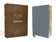 Book cover of: NASB, Thinline Bible, Large Print, Genuine Leather, Buffalo, Blue, Red Letter, 1995 Text, Comfort Print
