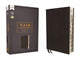 Book cover of: NASB, Thinline Bible, Leathersoft, Black, Red Letter, 2020 Text, Thumb Indexed, Comfort Print