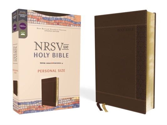 Book cover of: NRSVue, Holy Bible, Personal Size, Leathersoft, Brown, Comfort Print. By: Zondervan Publishing Company