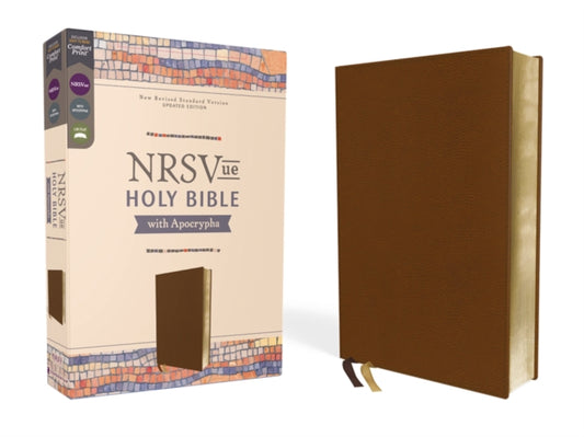 Book cover of: NRSVue, Holy Bible with Apocrypha, Leathersoft, Brown, Comfort Print. By: Zondervan Publishing Company