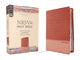 Book cover of: NRSVue, Holy Bible, Compact, Leathersoft, Peach, Comfort Print. By: Zondervan