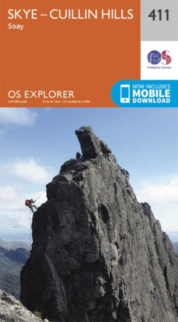 Book cover of: Skye - Cuillin Hills - Soay. By: Ordnance Survey