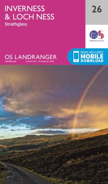 Book cover of: Inverness & Loch Ness, Strathglass. By: Ordnance Survey