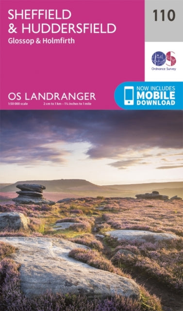 Book cover of: Sheffield & Huddersfield, Glossop & Holmfirth. By: Ordnance Survey