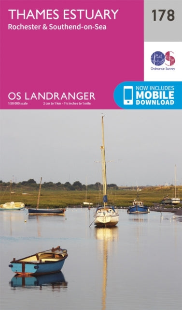 Book cover of: Thames Estuary, Rochester & Southend-on-Sea. By: Ordnance Survey