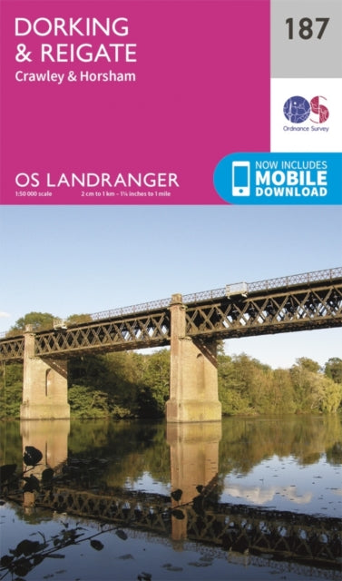 Book cover of: Dorking, Reigate & Crawley. By: Ordnance Survey