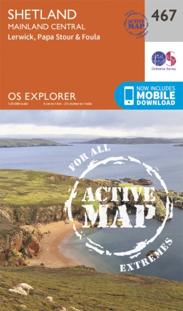 Book cover of: Shetland - Mainland Central. By: Ordnance Survey