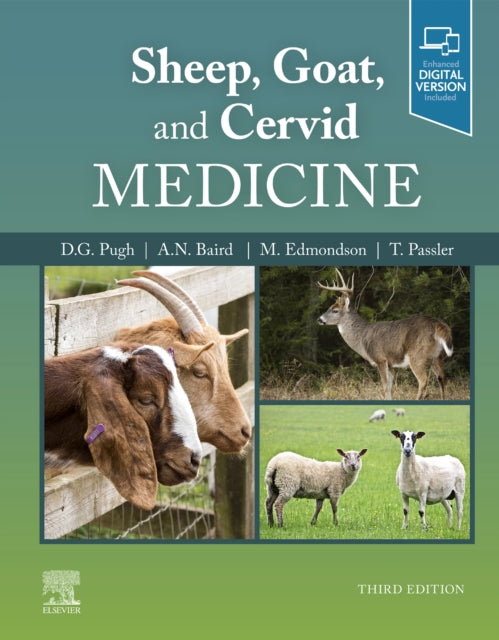 Book cover of: Sheep, Goat, and Cervid Medicine. By: David G. Pugh