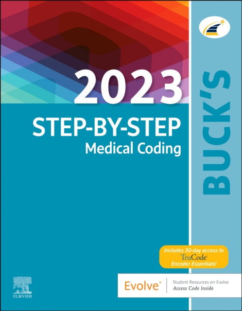 Book cover of: Buck's 2023 Step-by-Step Medical Coding. By: Elsevier