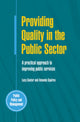 Book cover of: Providing Quality in the Public Sector. By: Lucy Gaster