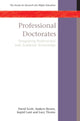 Book cover of: Professional Doctorates: Integrating Academic and Professional Knowledge. By: David Scott