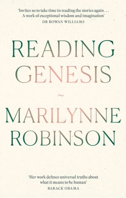 Reading Genesis 9780349018751 Marilynne Robinson