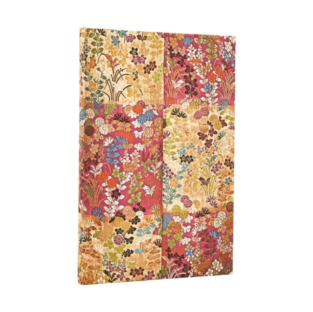 Book cover of: 2026 Kara-ori Pink (Japanese Kimono) Maxi 12-month Vertical Hardcover Flexi Dayplanner 2026 (Elastic Band Closure)