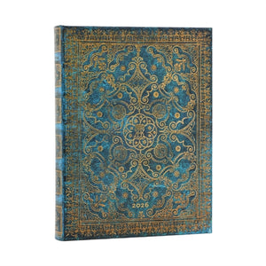 2026 Azure (Equinoxe) Ultra 12-month Day-at-a-Time Hardcover Flexi Dayplanner 2026 (Elastic Band Closure)