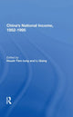 Book cover of: China's National Income, 1952-1995. By: Tiandong Xue