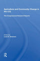 Book cover of: Agriculture And Community Change In The U.s.. By: Louis E. Swanson