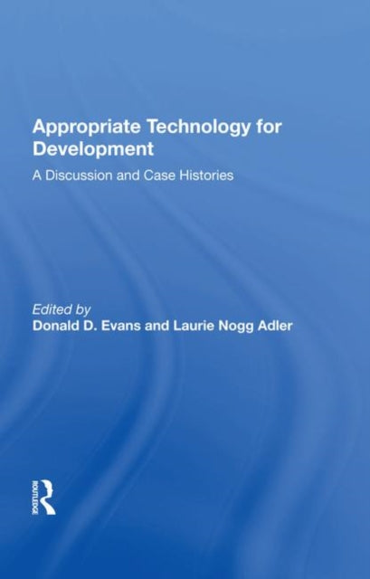 Book cover of: Appropriate Technology For Development. By: Donald D. Evans