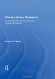 Book cover of: Doing Library Research. By: Baker, Robert K.