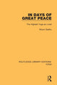 Book cover of: In Days of Great Peace