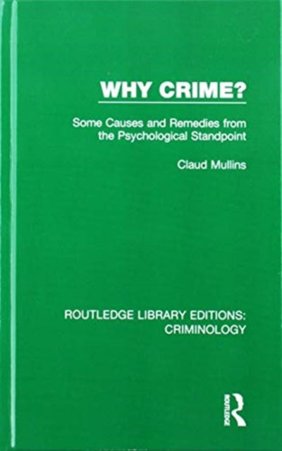Book cover of: Routledge Library Editions: Criminology