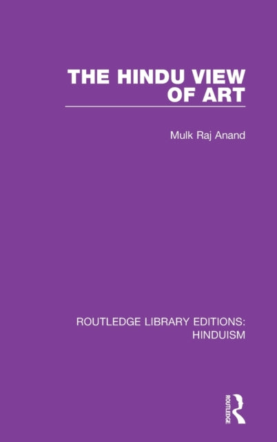 Book cover of: Hindu View of Art. By: Mulk Raj Anand