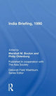 Book cover of: India Briefing, 1990. By: Marshall M. Bouton