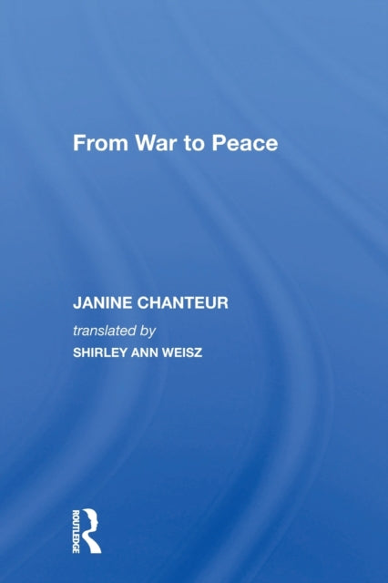 Book cover of: From War To Peace