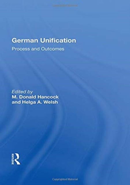 Book cover of: German Unification