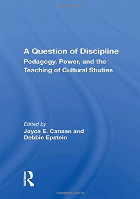 Book cover of: Question Of Discipline. By: Joyce E. Canaan