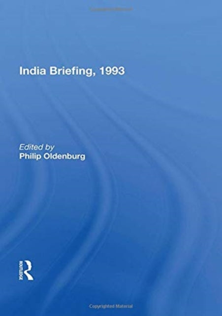 Book cover of: India Briefing, 1993. By: Philip Oldenburg