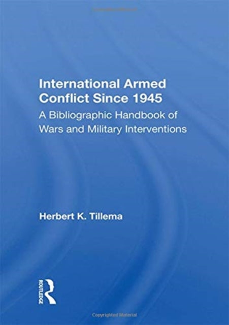 Book cover of: International Armed Conflict Since 1945