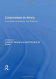Book cover of: Corporatism in Africa. By: Julius E. Nyangoro